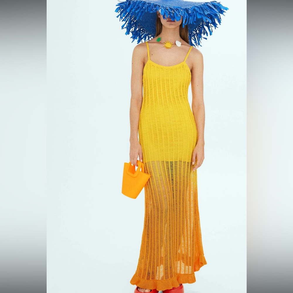 Simon Miller x Mango Yellow knit maxi